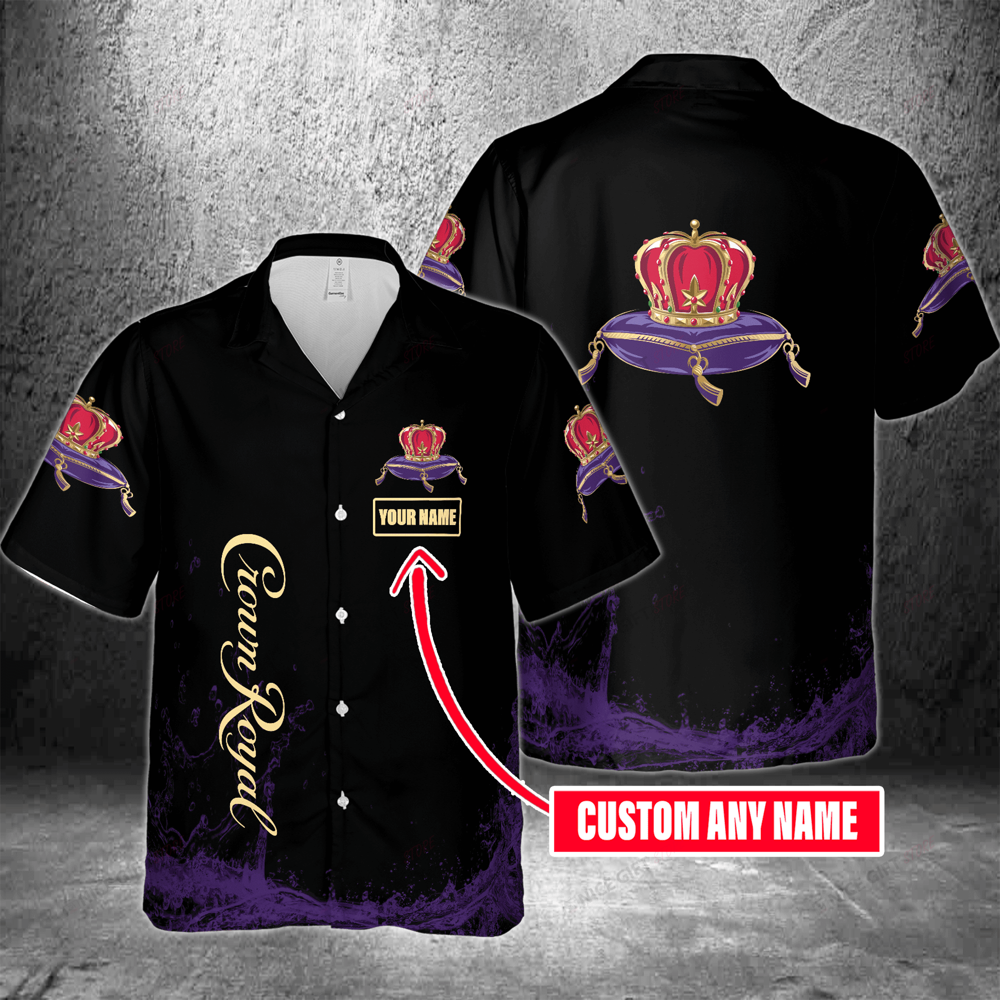 Crown Royal Custom Name Hawaiian Shirt 3Hs-Y4X9