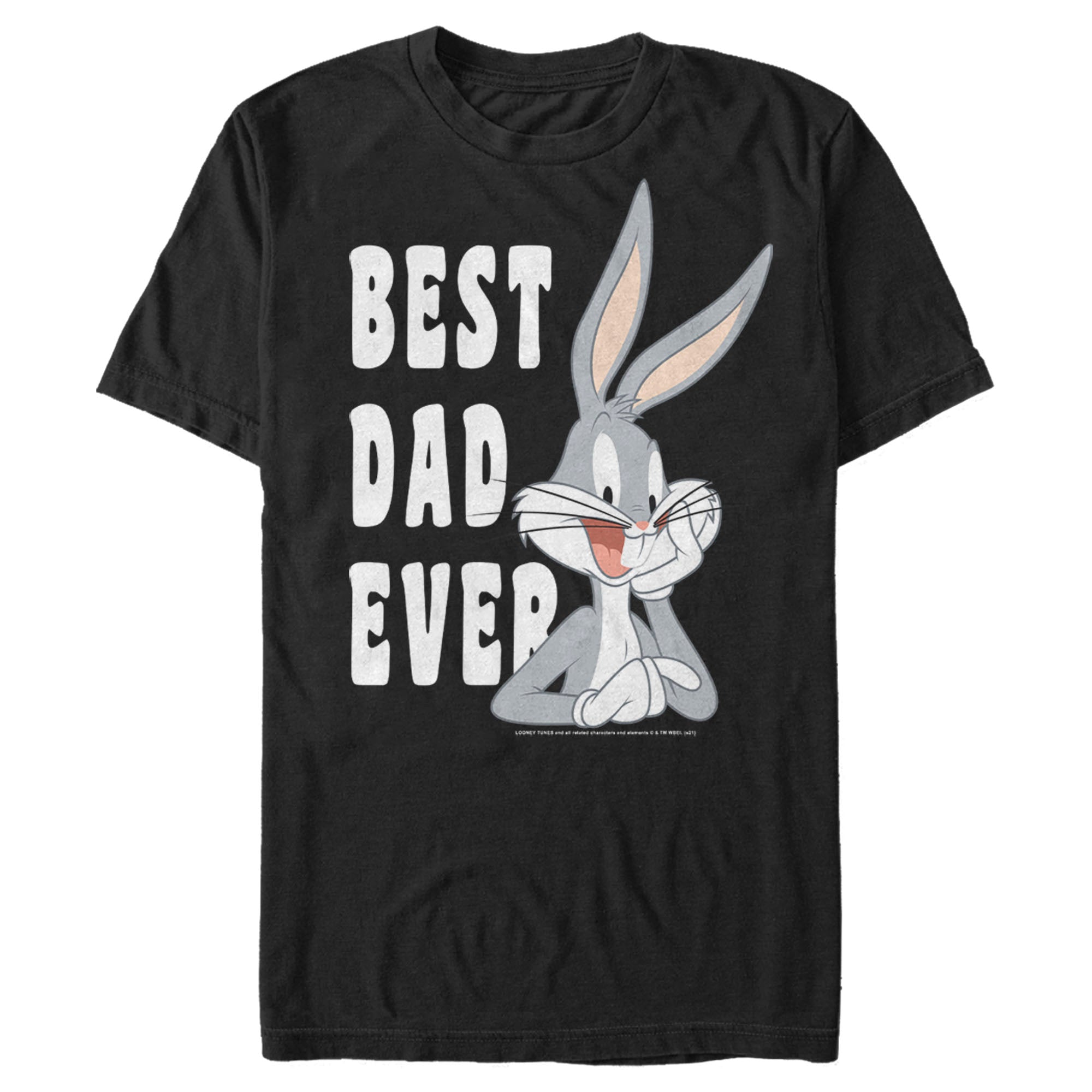 Looney Tunes Men’S Father’S Day Bugs Bunny Best Dad Ever  T-Shirt