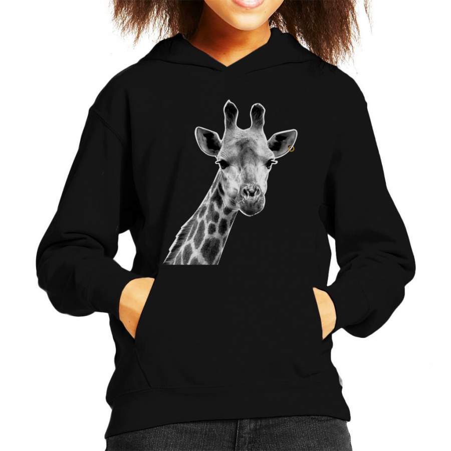 Earring Giraffe Kid’s Hooded Sweatshirt