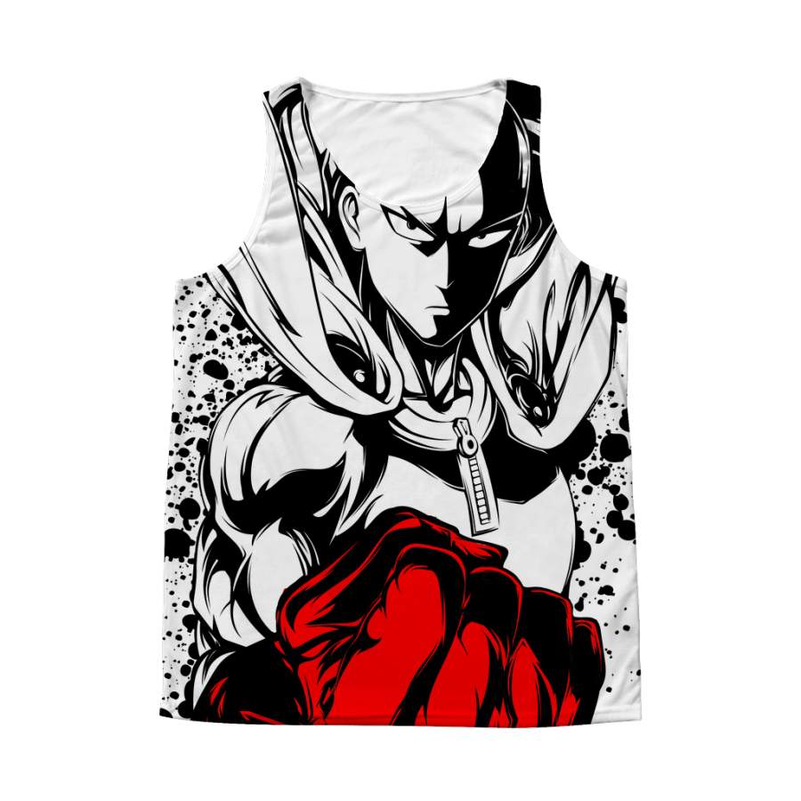 One Punch Man – Saitama – 1 Sided 3D tank top t shirt Tank – TL00921AT