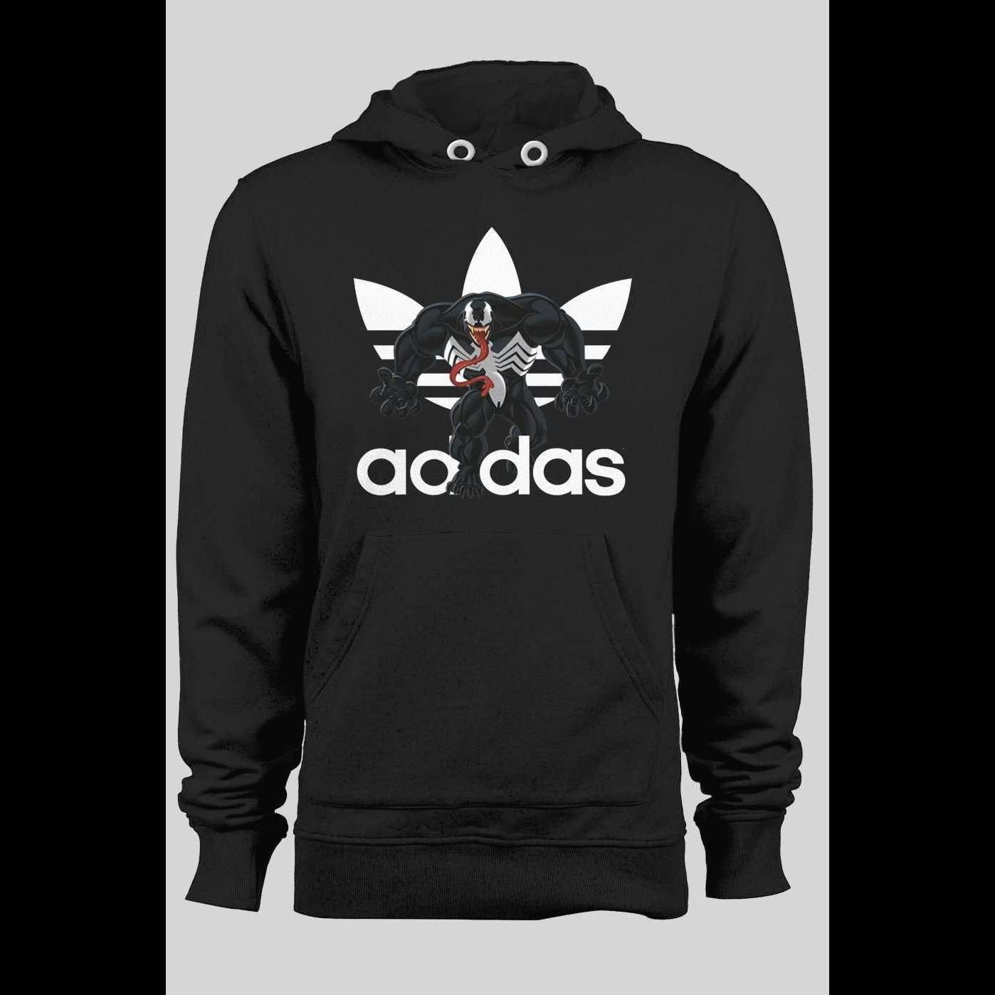SPORTS WEAR PARODY VENOM MASH UP CUSTOM ART WINTER HOODIE