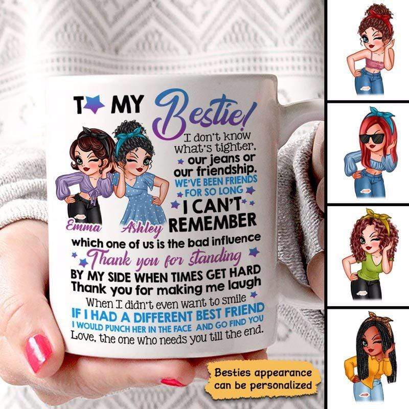 By My Side Besties Sassy Girls Personalized Mug