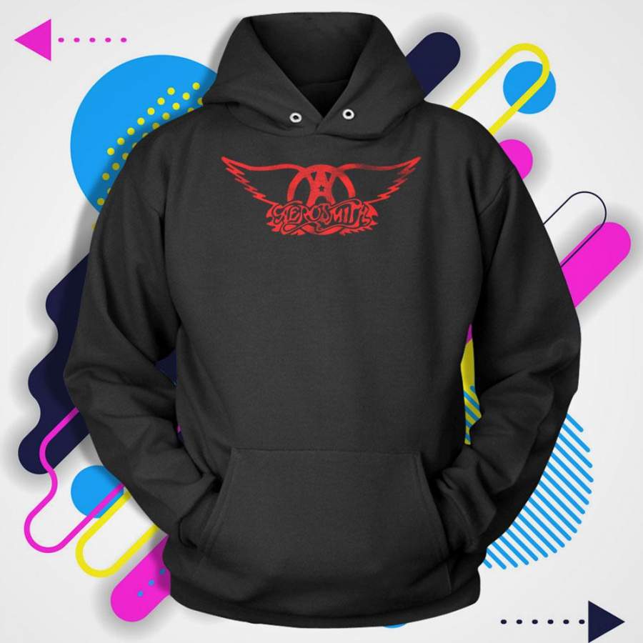 Aerosmith Logo Hard Rock 80S 70S Vintage Men’S Hoodie