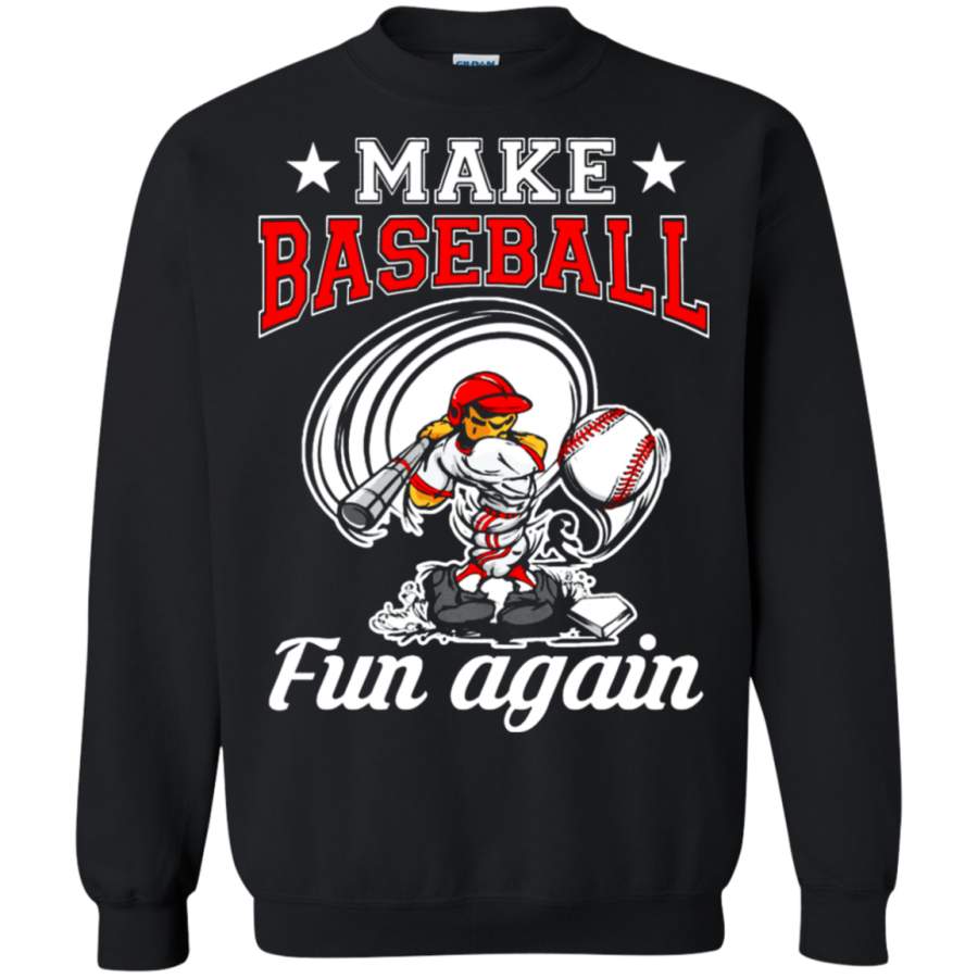 AGR Make Baseball Fun Again Swing And Miss Sweatshirt