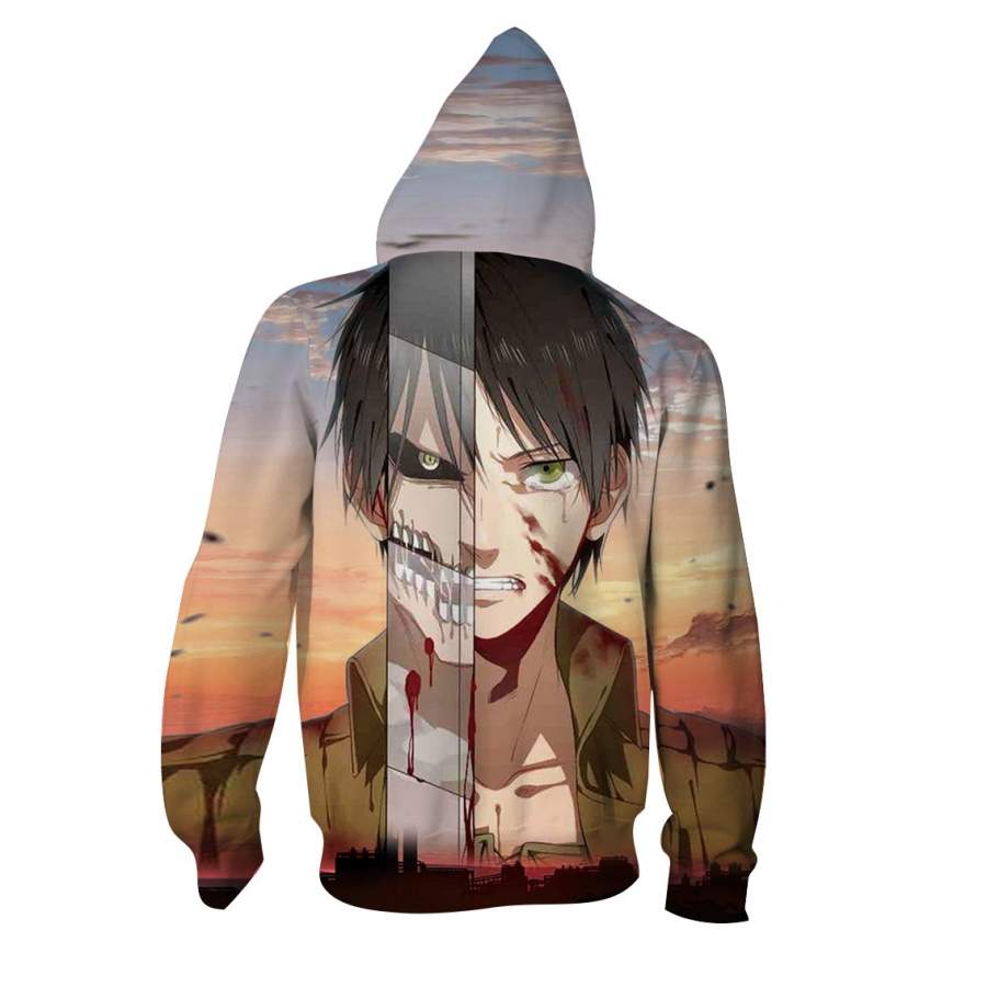 Attack On Titan Eren Yeager Titan Form 3D Hoodie - T-Shirt ...