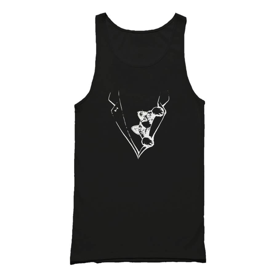 Playful Kitten Cat Eye Kitty Looking Out Cat Lover Funny Pet Animal Art Gift Graphic Tank Top