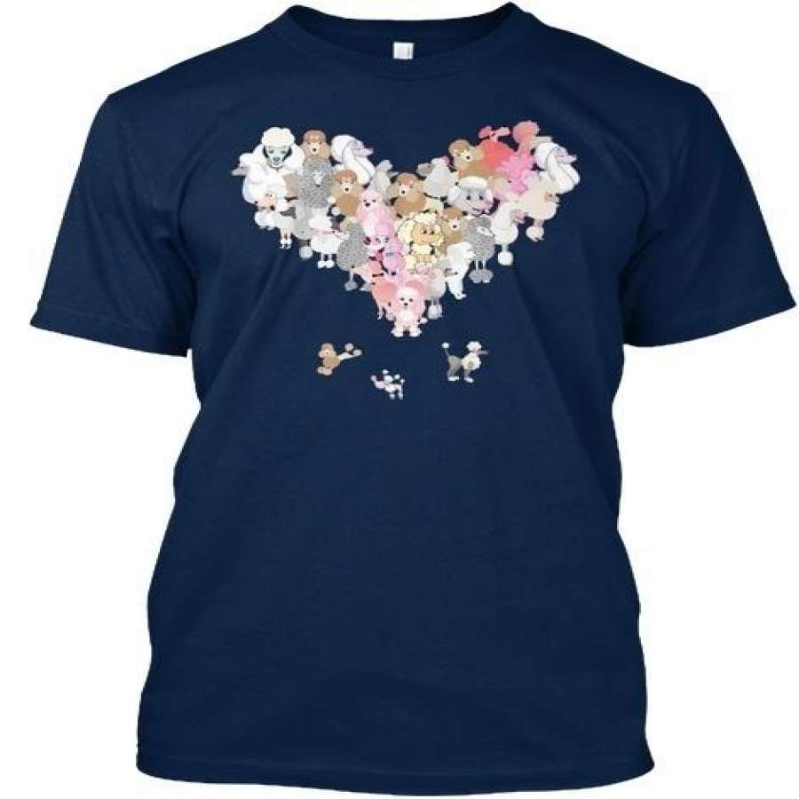 Poodle Heart Standard Unisex T-Shirt