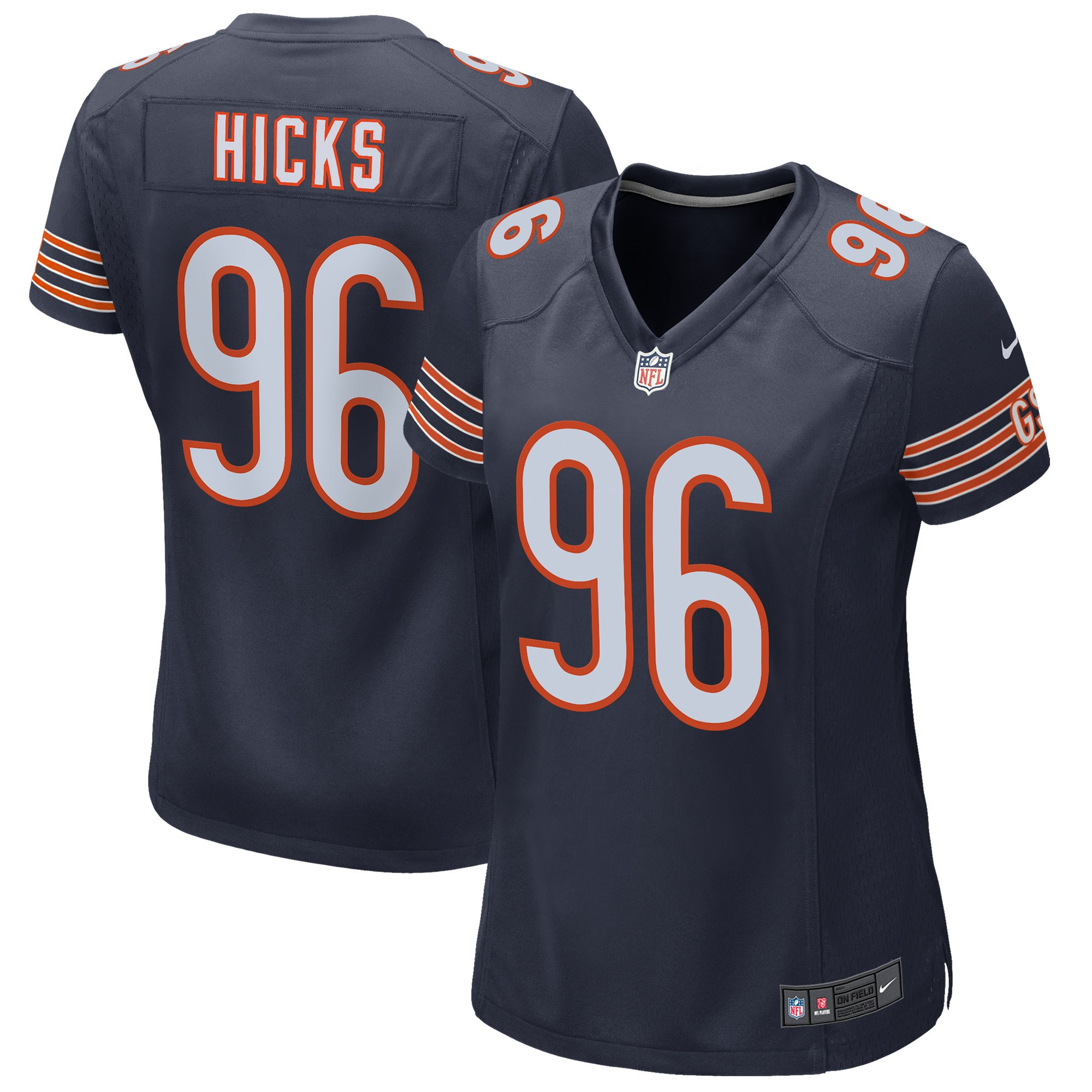 Akiem Hicks Chicago Bears Womens Game Jersey – Navy NFL