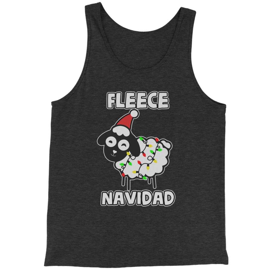 Sheep Fleece Navidad Ugly Christmas Jersey Tank Top for Men