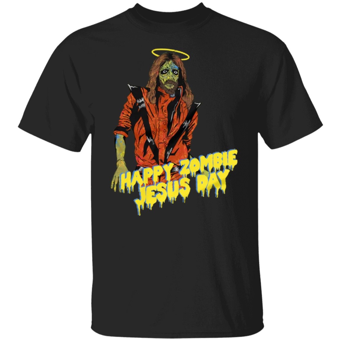 Zombie Jesus Shirt Zombie Jesus Day Vintage Horror Movie T-Shirts Scary Movie Gift