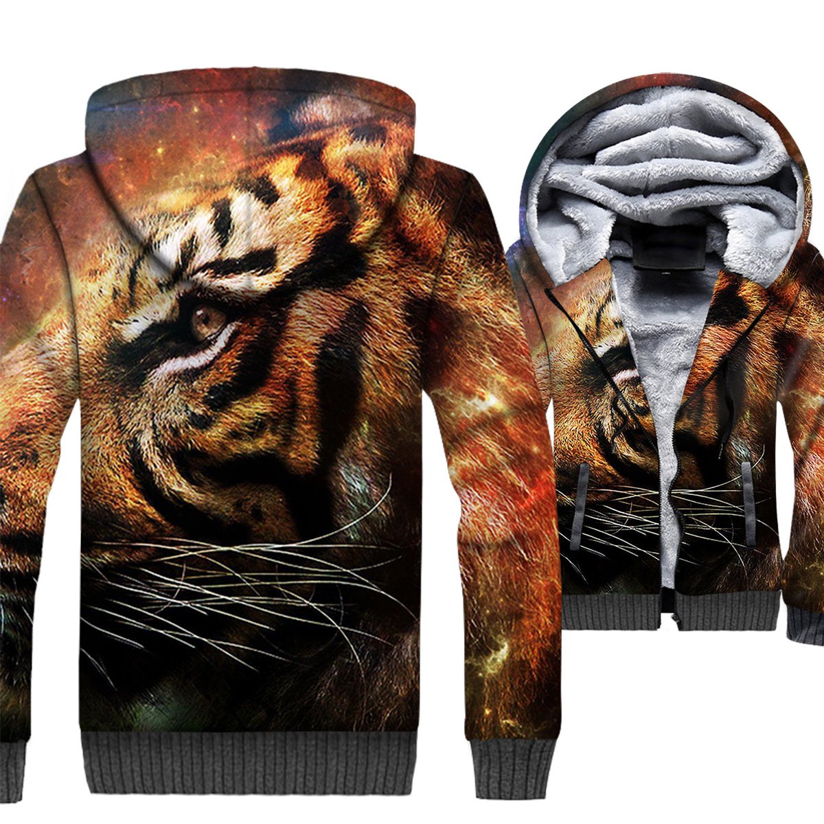 Animal Jackets – Animal Series Tiger Super Cool 3D Fleece Jacket