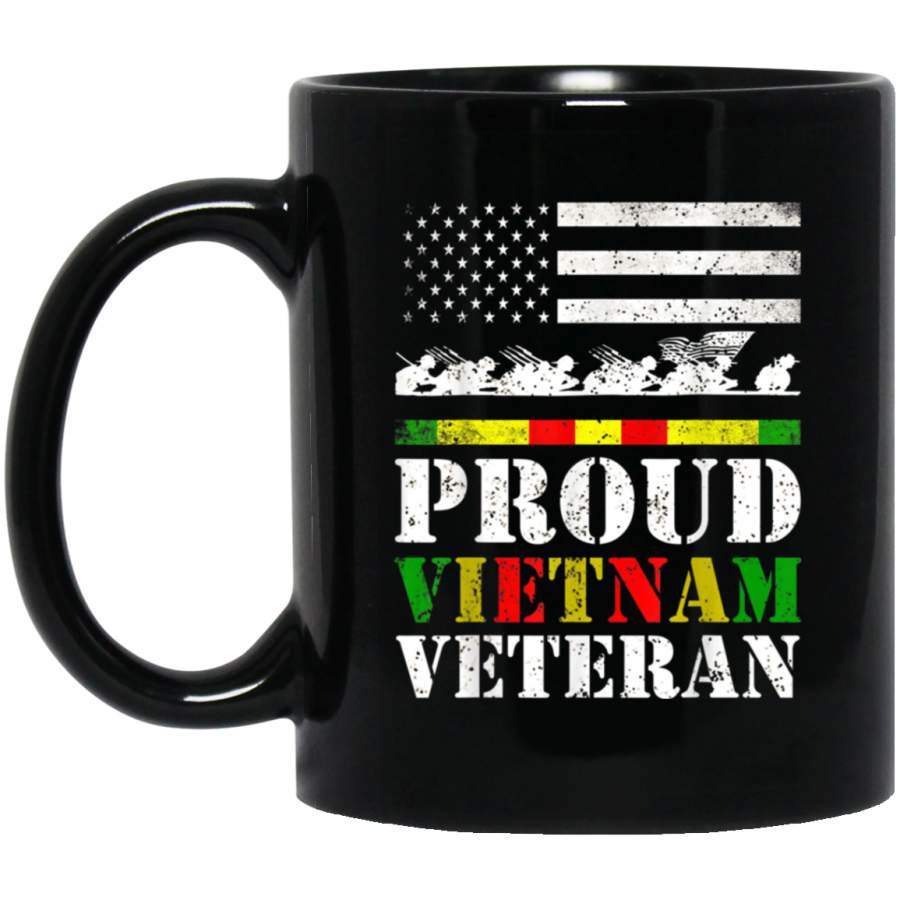 Proud Vietnam Veteran Day Gift For Dad From Son Daughter Mug