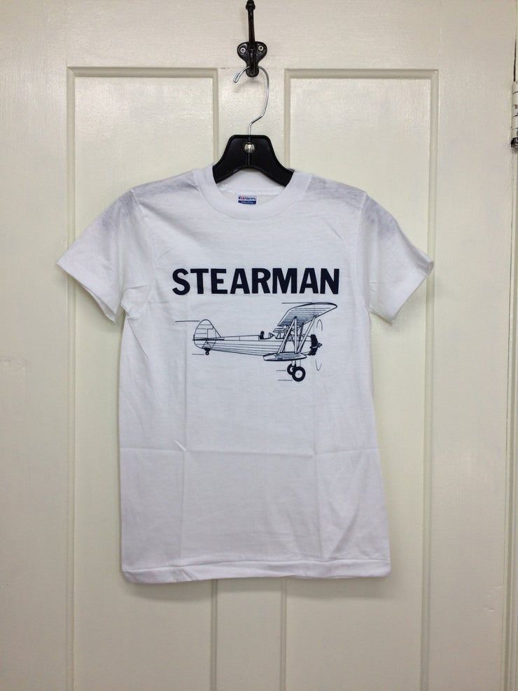 Deadstock 1980S Stearman Usaf Vintage Biplane Airplane Shirt