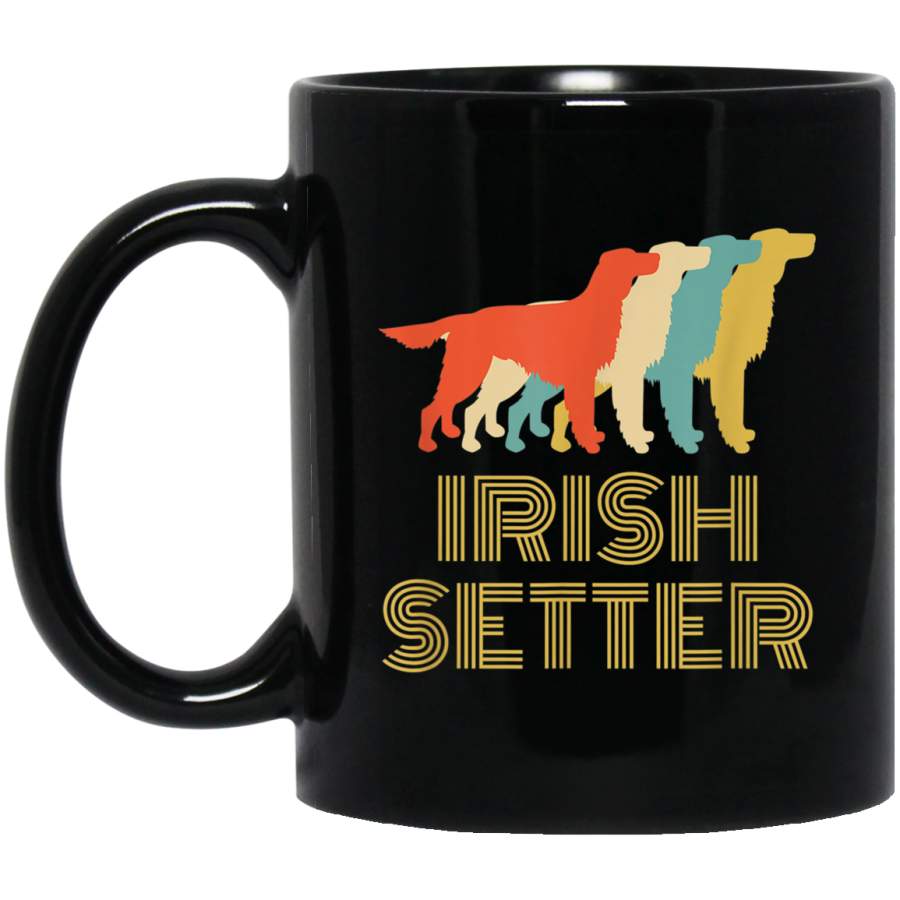 Irish Setter Dog Breed Vintage Look Silhouette Mug