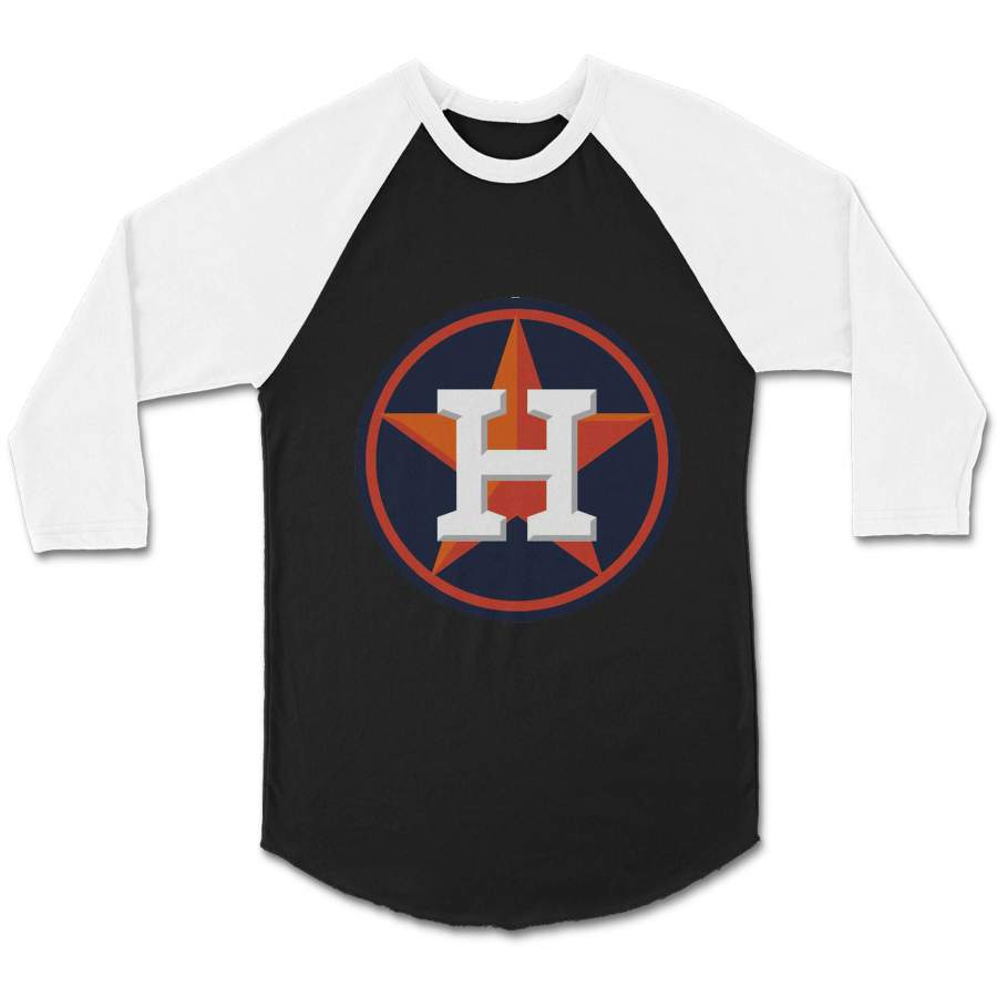 Houston Astros Retro Star World Series Champions Unisex 3/4 Sleeve Baseball Tee T-Shirt