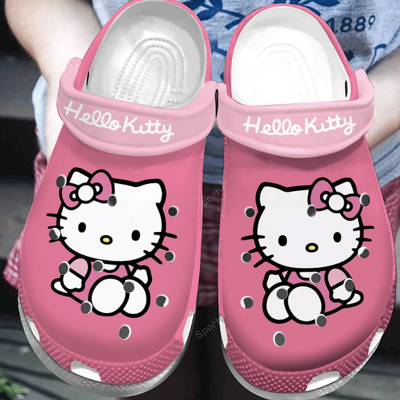 Pink Hello K*Tty So Cute Clogs Shoes #91221L