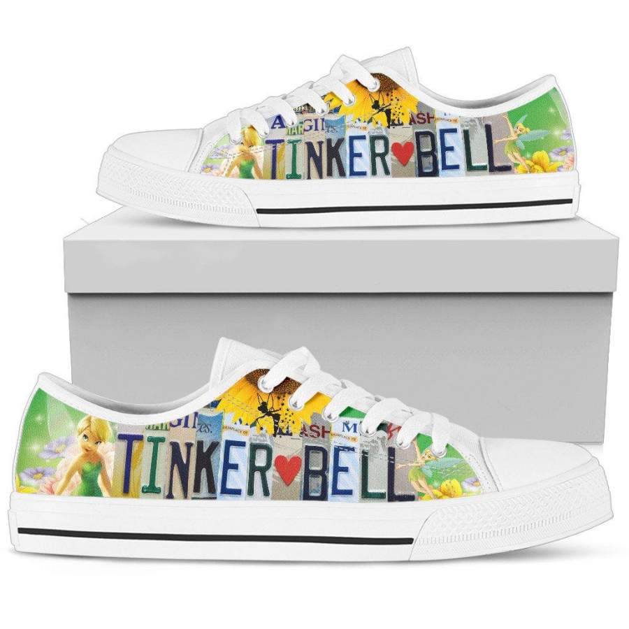 Tinker Bell License Plate Low Top Shoes