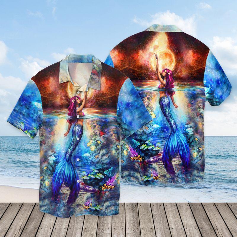 Mermaid Hawaii Shirt For Men Women Ha65871