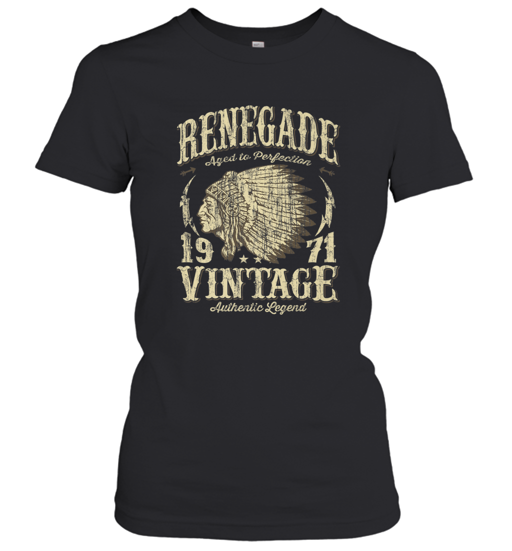 Vintage Made In 1971 T Shirt 47th Birthday Gift Women’s T-Shirt