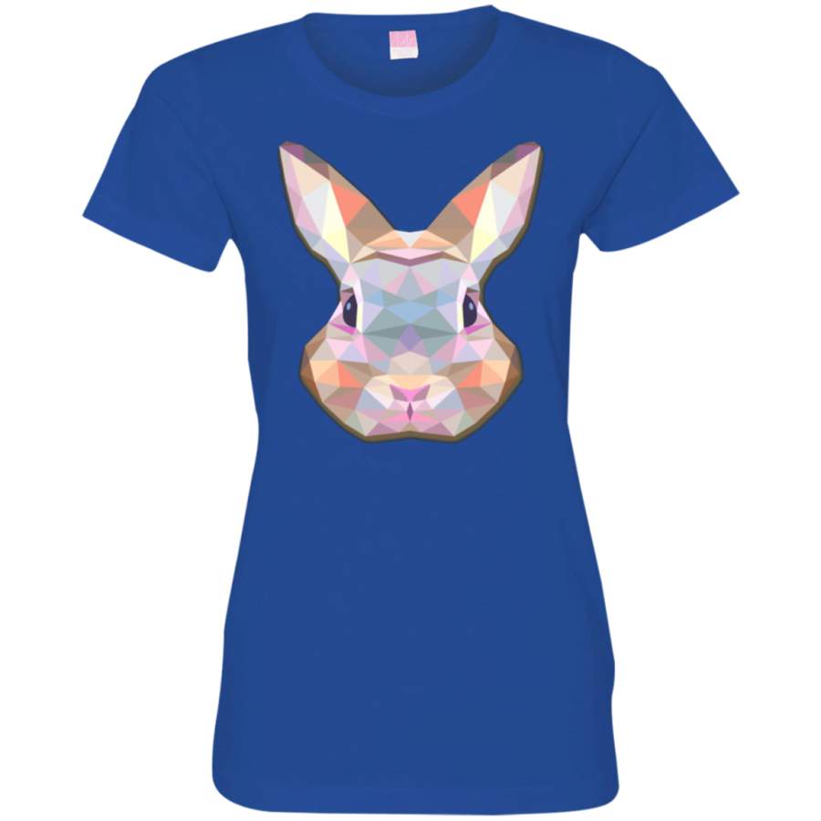 Rabbit Hare Animals Gift Ladies’ Fine Jersey T-Shirt