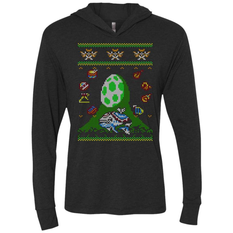 Koholint Christmas Triblend Long Sleeve Hoodie Tee