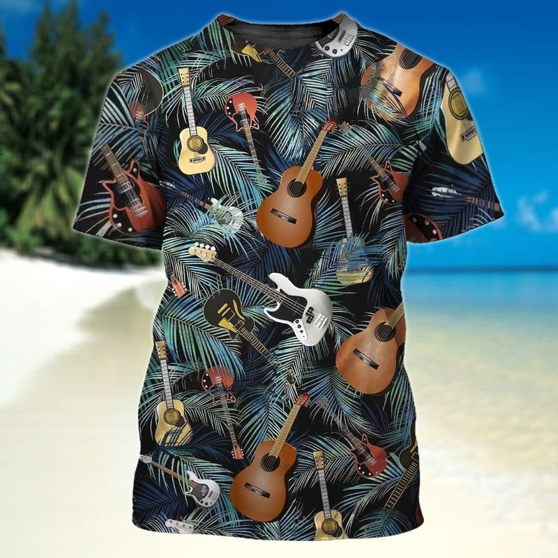 3D All Over Printed Guitar Shirt, Guitarist T Shirts  For Men And Women, Guitar Lover Gifts