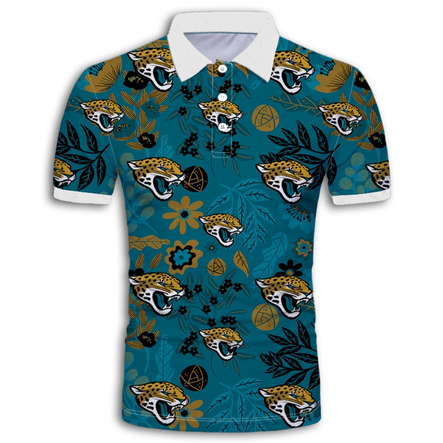 Jacksonville Jaguars Aloha Hawaii Polo Shirt Ha105651