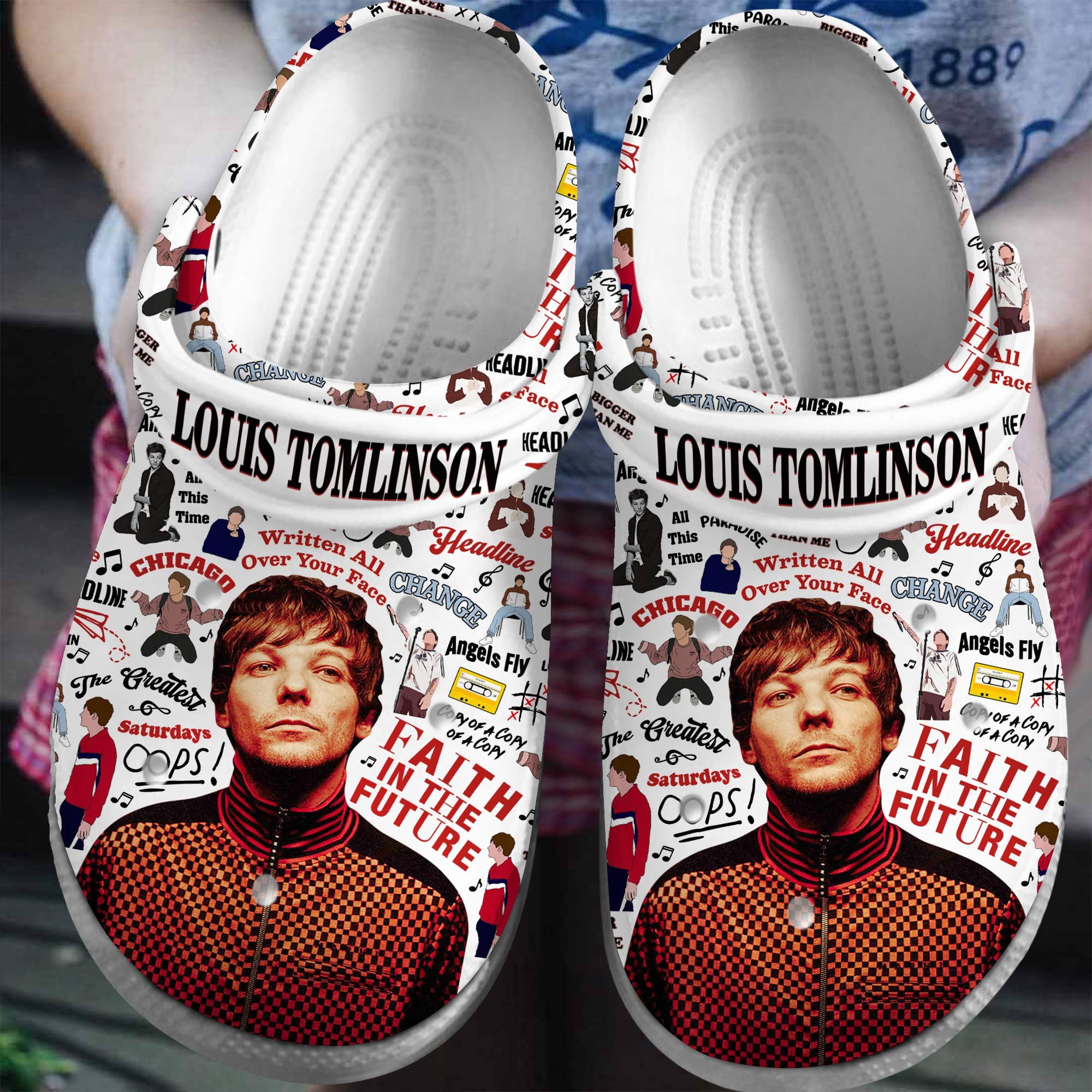 Louis Tomlinson Singer Music Crocss Crocband Clogs Shoes Comfortable For Men Women And Kids Sk