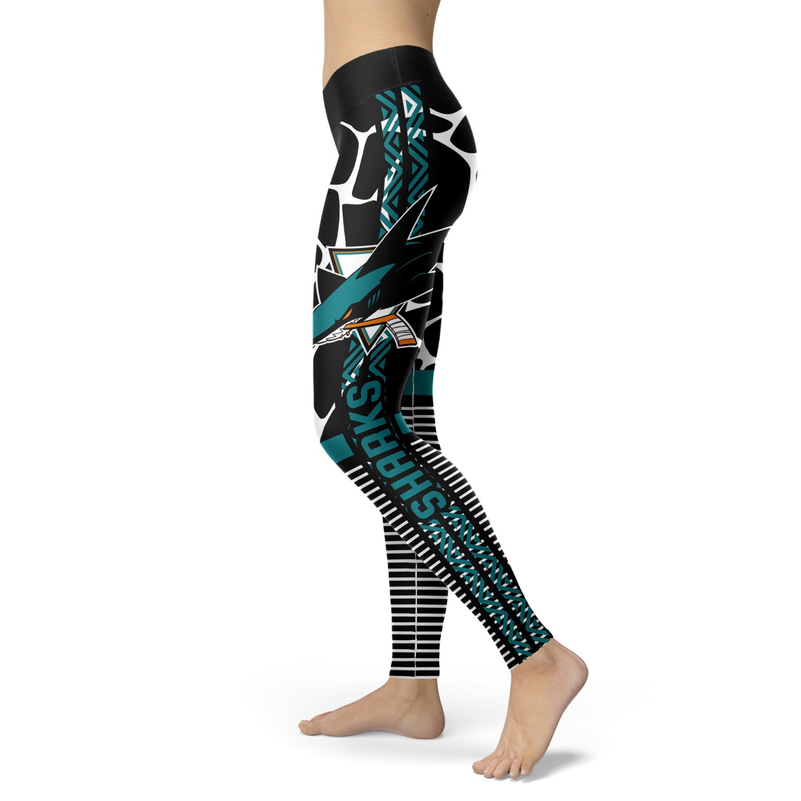 Awesome Light Attractive San Jose Sharks Leggings