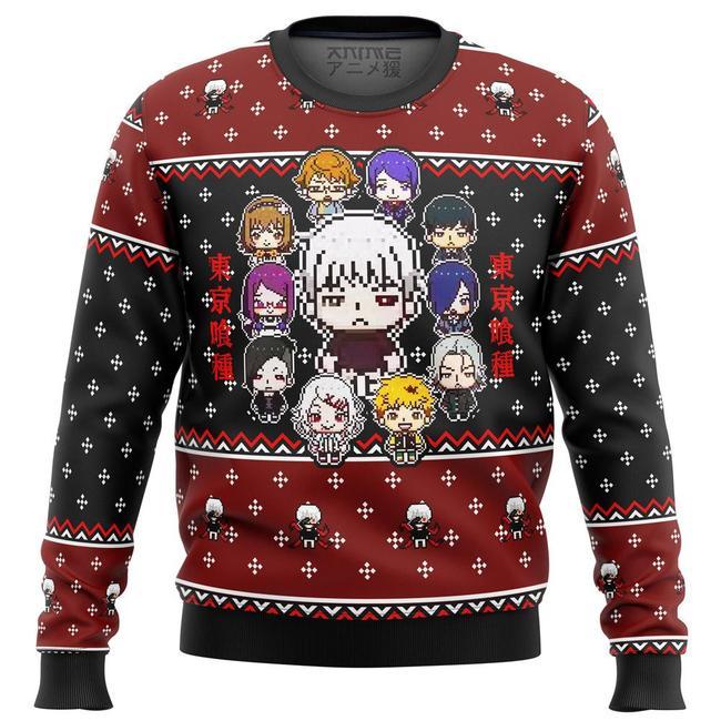 TOKYO GHOUL SPRITES PREMIUM UGLY CHRISTMAS SWEATER – AMAZING GIFT IDEA – THANKSGIVING GIFT