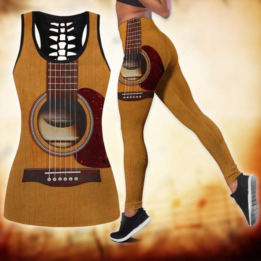 Wooden Guitar Combo Tank + Legging