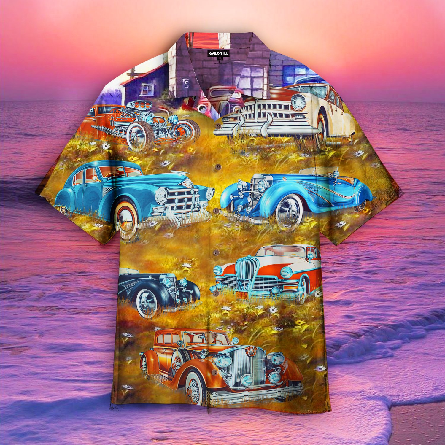 Car On The Grass Hawaii Shirt For Men Women Adult Ha96938