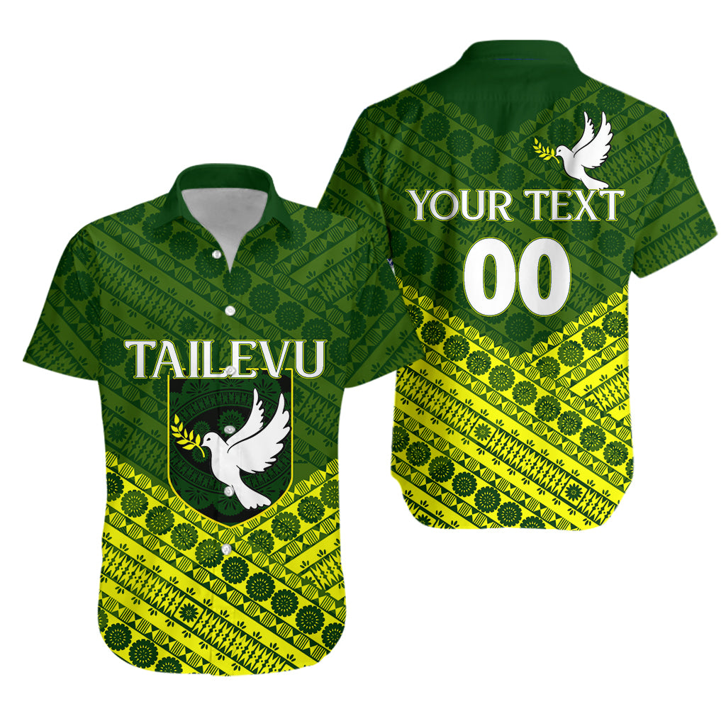 (Custom Personalised) Tailevu Rugby Union Fiji Hawaiian Shirt – Tapa Pattern – Lt12