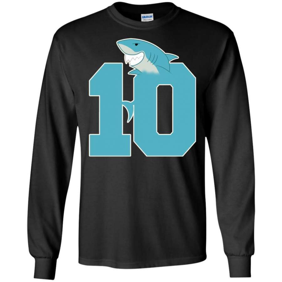 10th Birthday Shark Party Shirt