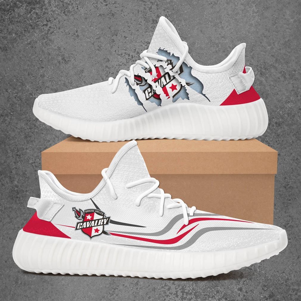 Brazos Valley Cavalry Fc Us Open Cup Yeezy White Shoes Sport Sneakers