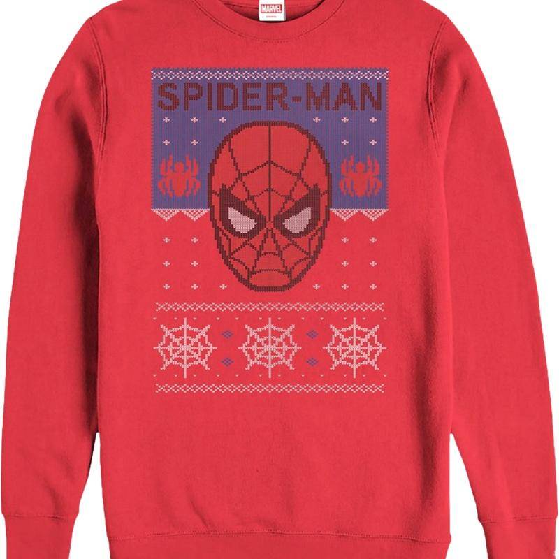 Spider-Man Faux Ugly Christmas Sweater