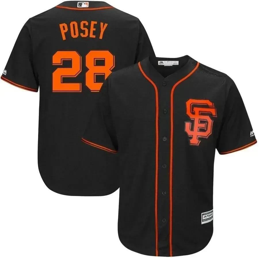 Buster Posey San Francisco Giants Big And Tall Alternate Cool Base Player Jersey – Black