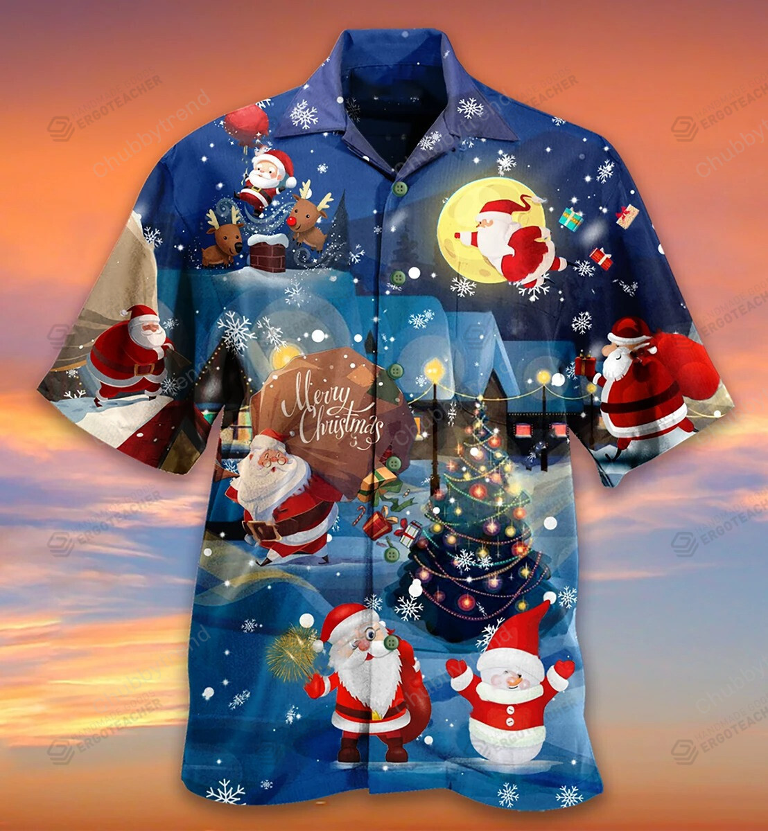 Christmas Love Santa And Gifts Hawaii Shirt Ha40647