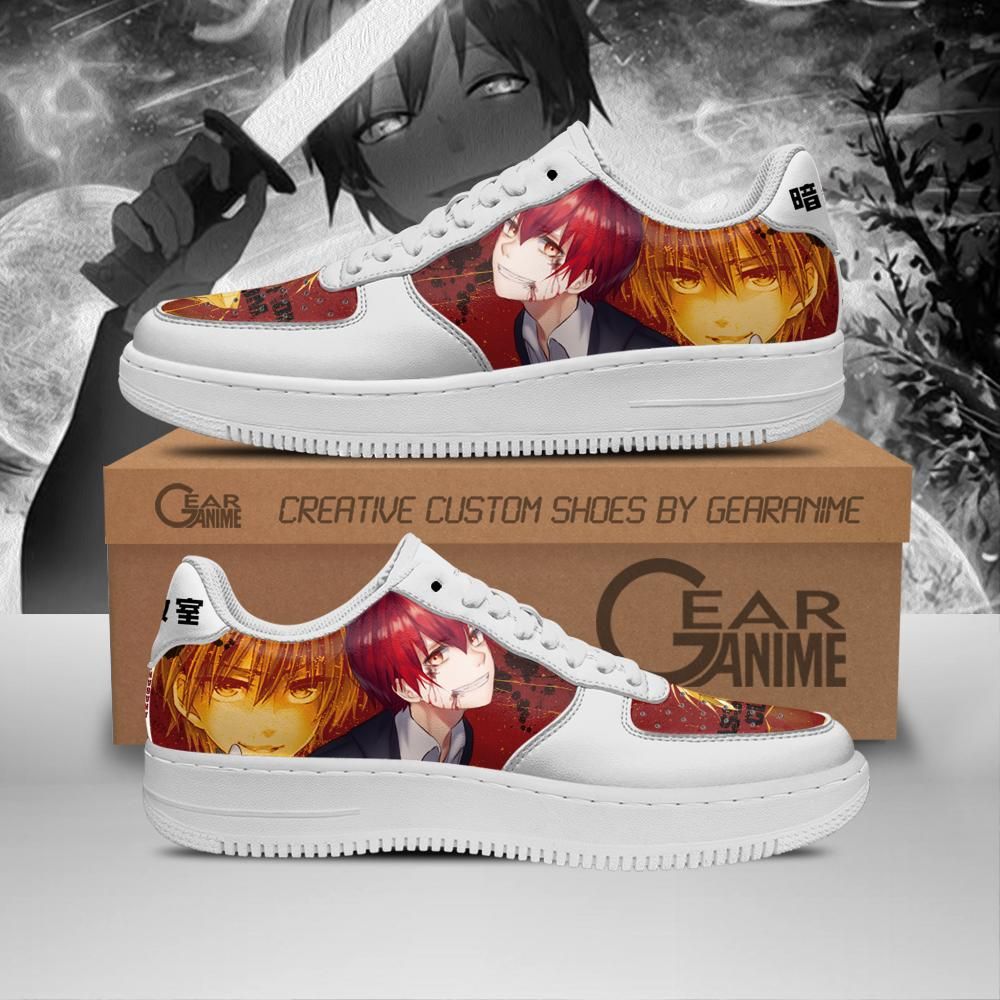 Karma Akabane Assassination Classroom Air Force Shoes Sneakers Custom Anime