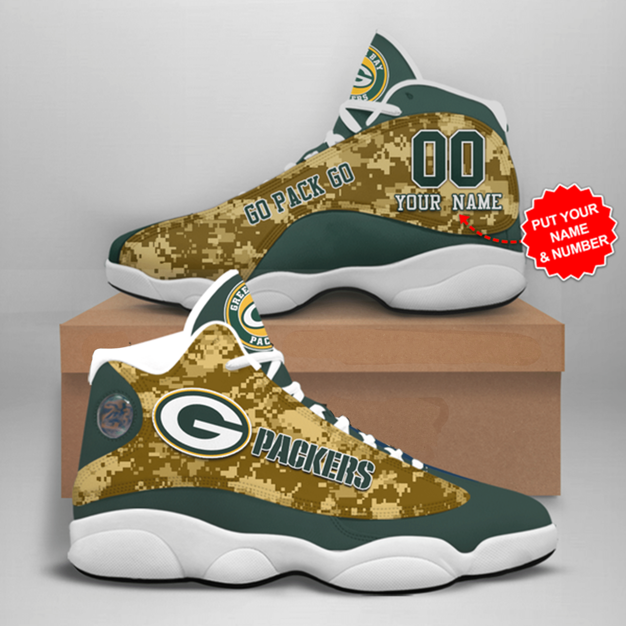 Personalized Green Bay Packers Jd13 Shoes – V7