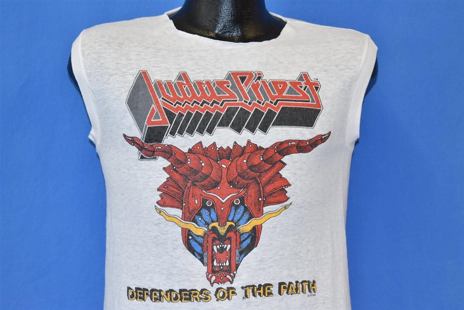 80S Judas Priest Defenders Of The Faith Metallian Tour T-Shirt
