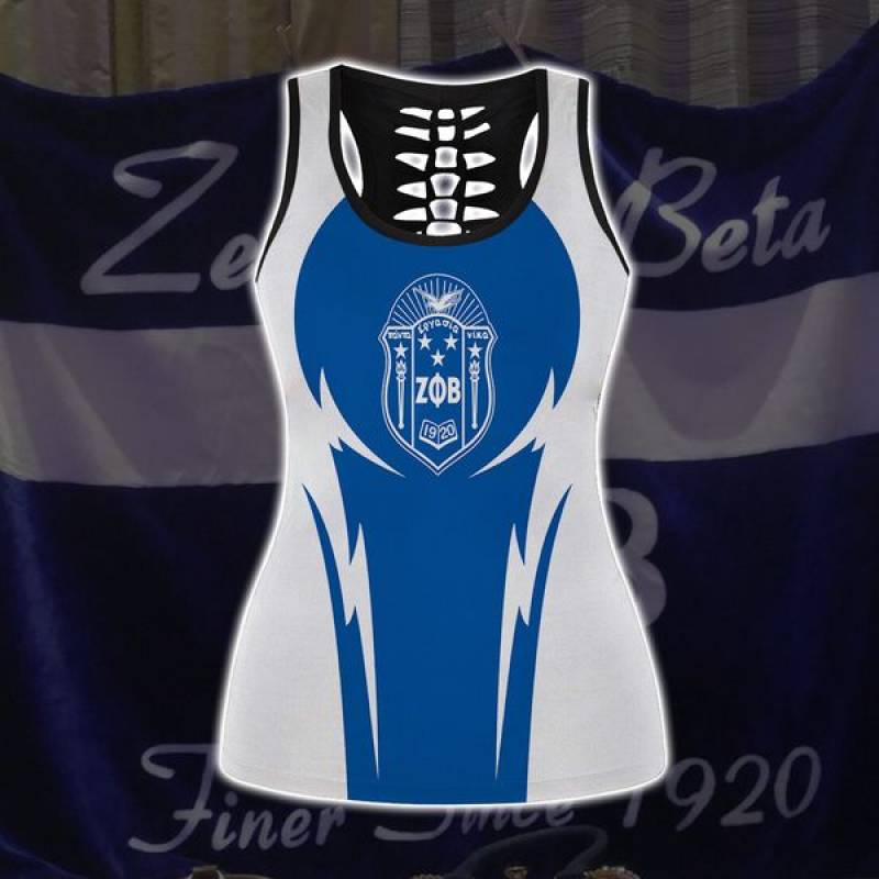 Zeta Phi Beta Hollow-out Tank Top For Girl