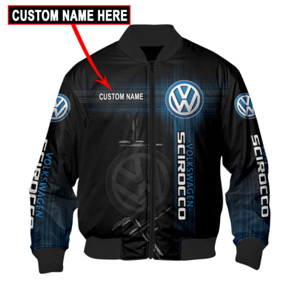 Custom Name Bomber Jacket Volkswagen, Volkswagen 3D Spring Autumn, Mens Casual Jacket Vh46