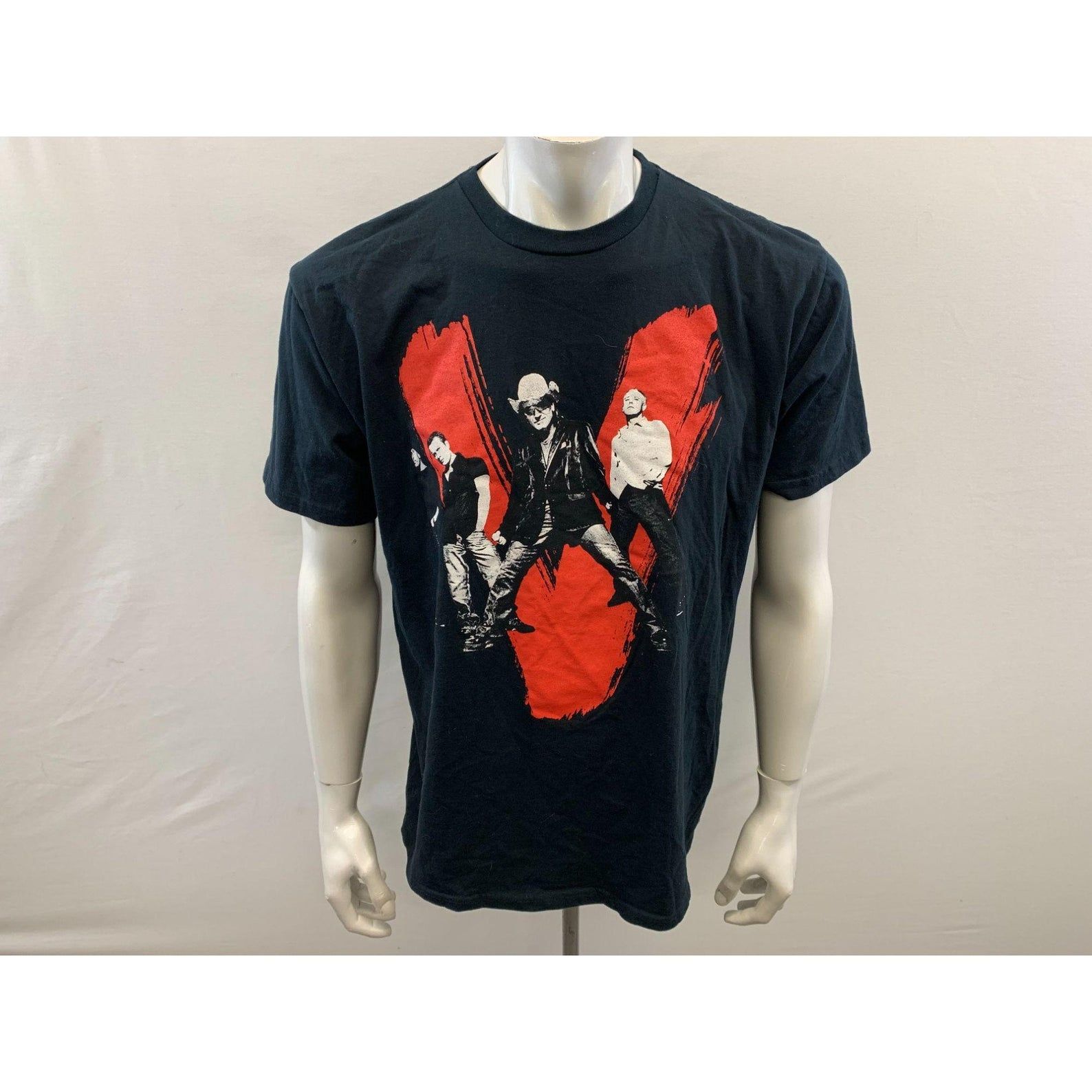 U2 Vertigo Tour T-Shirt Black Graphical Band Edun African