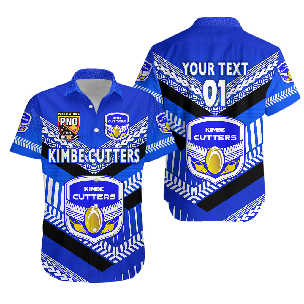 (Custom Personalised) Papua New Guinea Kimbe Cutters Hawaiian Shirt Rugby – Blue, Custom Text And Number Lt8