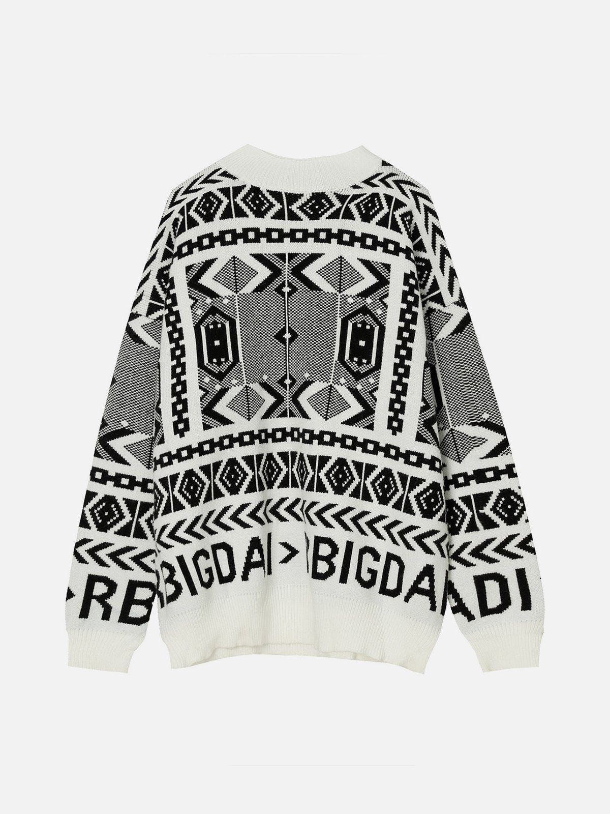 Talishko™ – Vintage Geometric Pattern Sweater