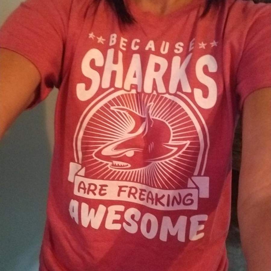 Shark Shirt, Funny Beach Shirt, Great White Shark, Shark Teeth, Shark Gift