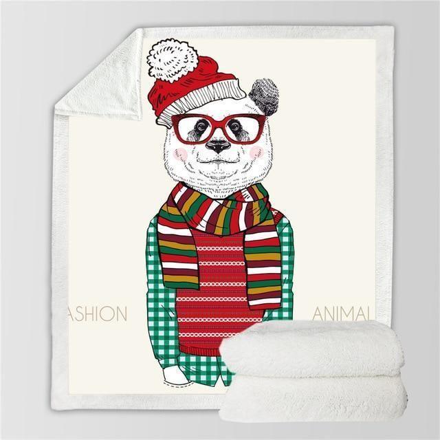 X-Mas Fashion Bear Blanket Christmas Decoration Ideas