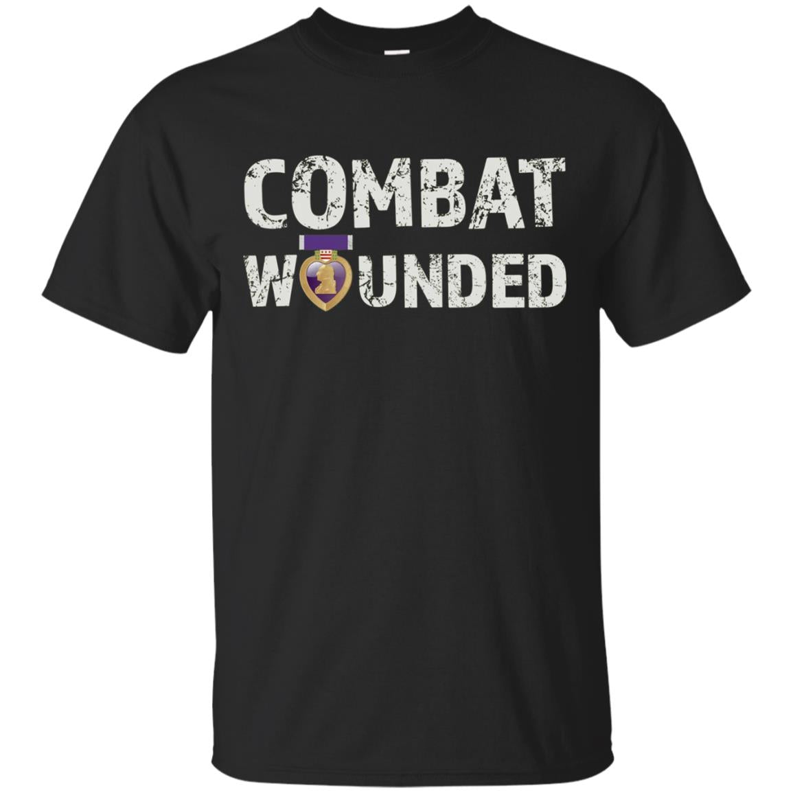 Purple Heart Award Shirt Combat Wounded Veteran Tee