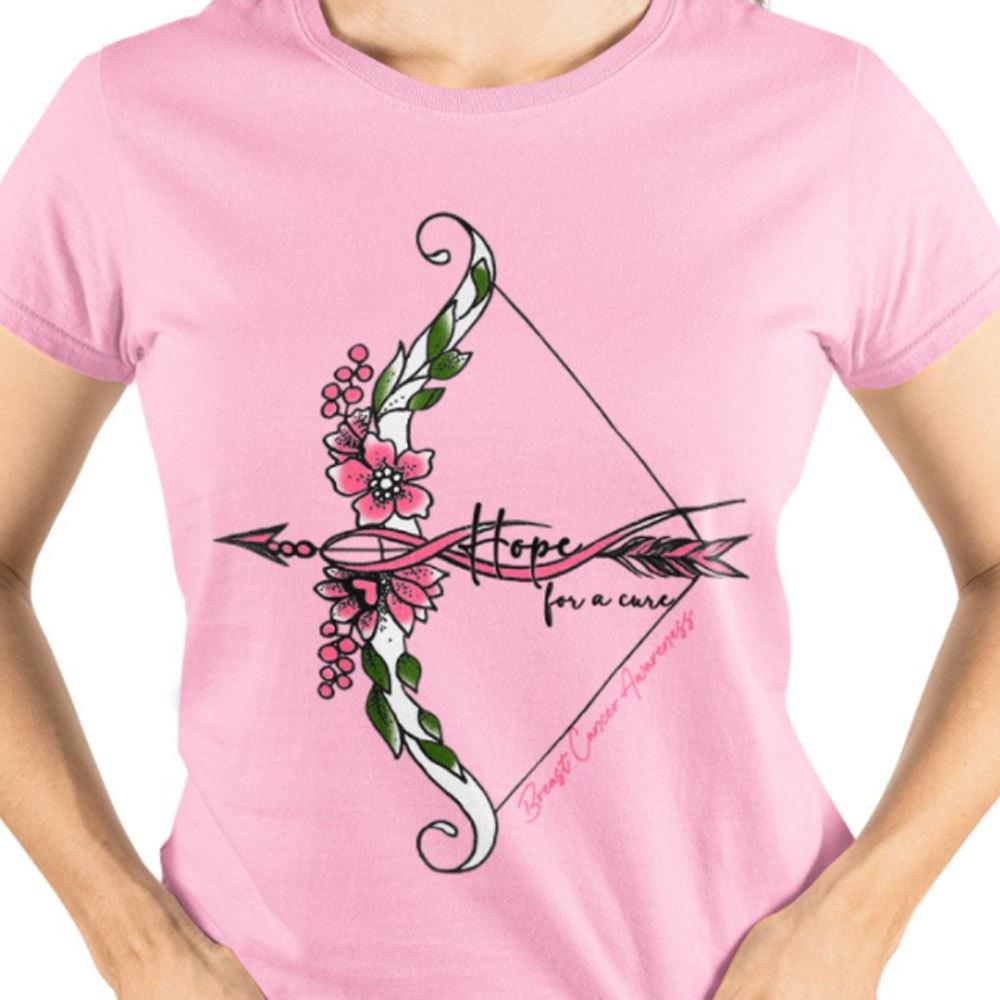 Hope For A Cure With Archery, Breast Cancer Shirts